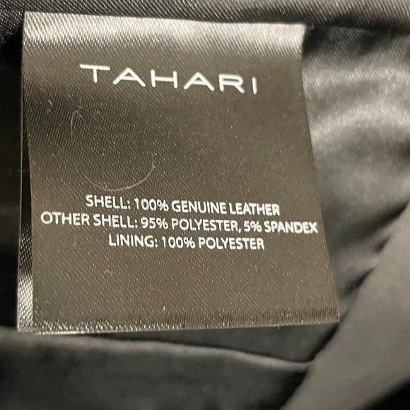 Last Piece!!!! Thea Peplum Leather Jacket from Tahari - Picture 6 of 7